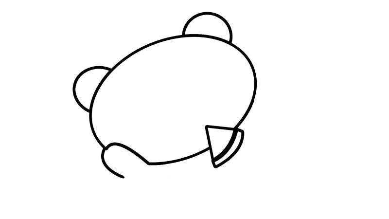 夏至吃西瓜的简笔画画法夏至吃西瓜的简笔画步骤