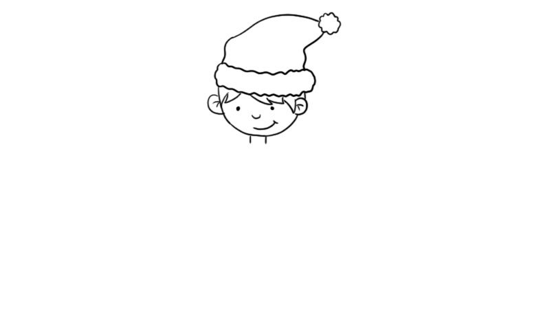小孩装扮简笔画