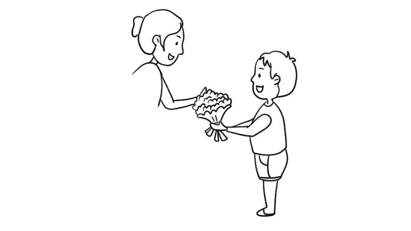 母亲节简笔画步骤是什么母亲节简笔画画法