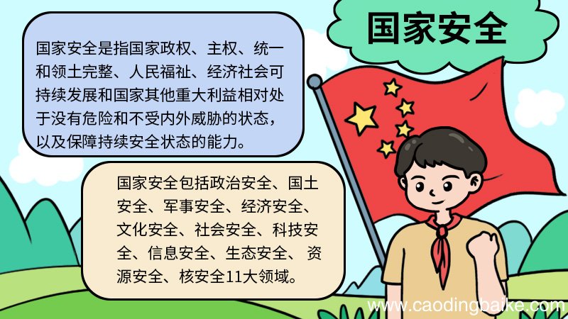 国家安全手抄报图片 简单 国家安全手抄报怎么画