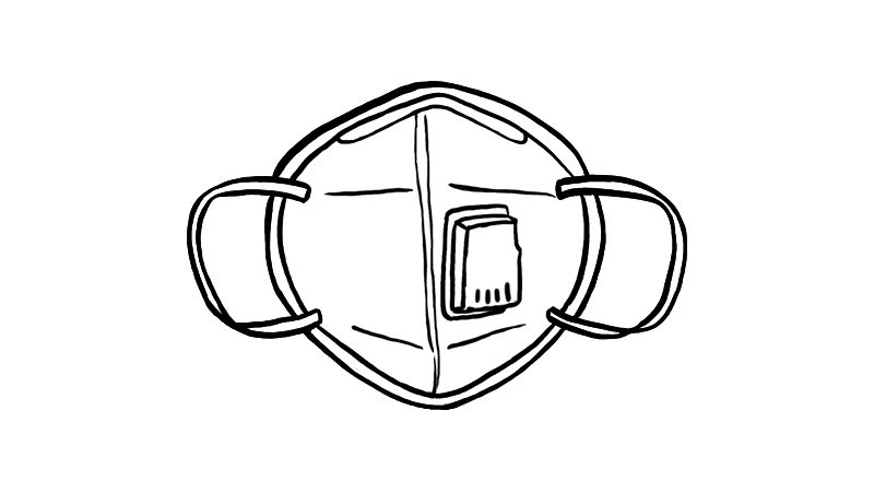 防护口罩简笔画 防护口罩简笔画画法