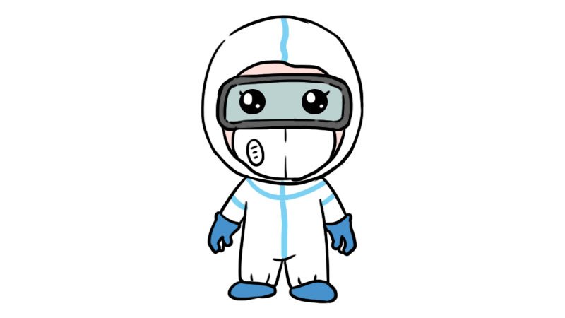 医生穿防护衣的简笔画画法医生穿防护衣的简笔画教程