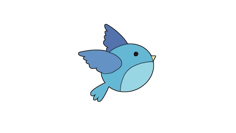 小鸟简笔画怎么画小鸟简笔画画法