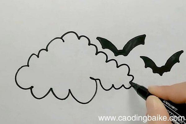 蝙蝠月亮简笔画 蝙蝠月亮在怎么画