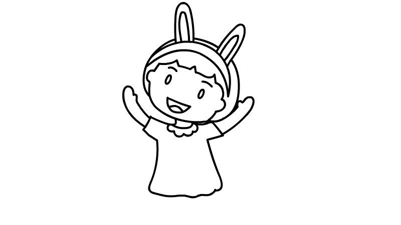 漂亮女孩简笔画画法漂亮女孩简笔画步骤