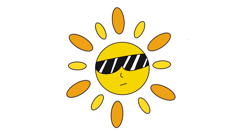 太阳简笔画画法太阳简笔画怎么画