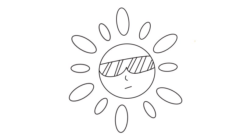太阳简笔画画法太阳简笔画怎么画