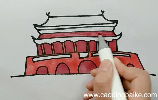 ***简笔画 北京天安怎么画简单
