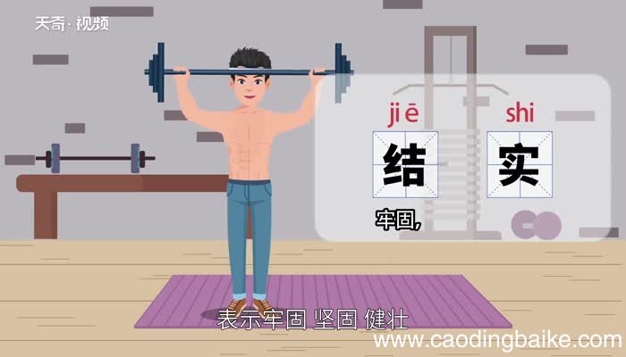 结实的意思 结实是什么意思