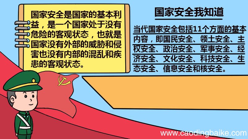 国家安全我知道手抄报 国家安全我知道手抄报怎么画