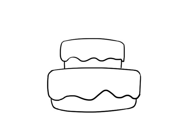 生日蛋糕简笔画