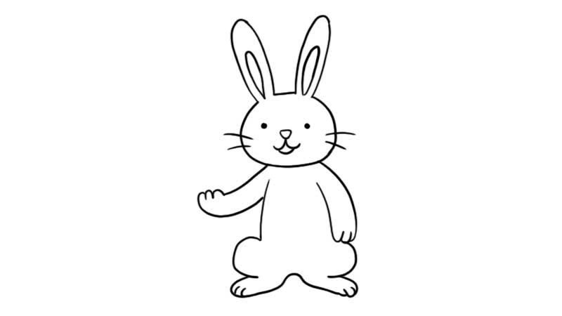 兔子彩蛋简笔画