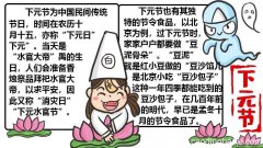 下元节手抄报的画法