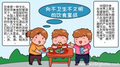 向不卫生不文明的饮食宣战手抄报 向不卫生不文明的饮食宣战手