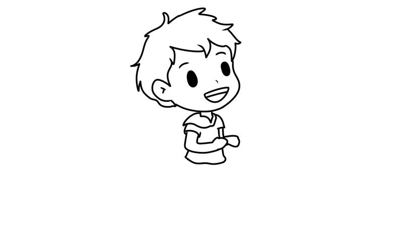 小孩简笔画怎么画小孩简笔画画法