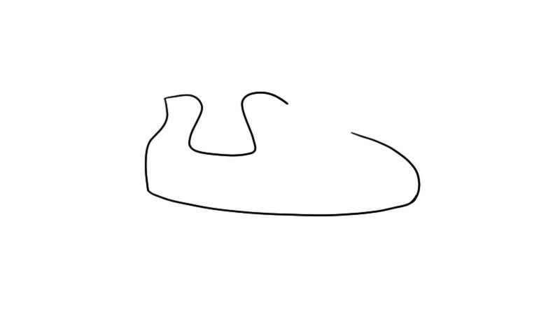 鞋子简笔画的步骤鞋子简笔画的画法