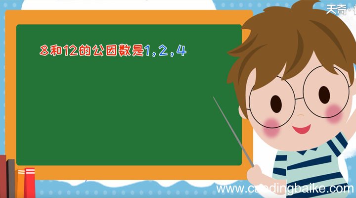 8和12的公因数 8和12的公因数是什么