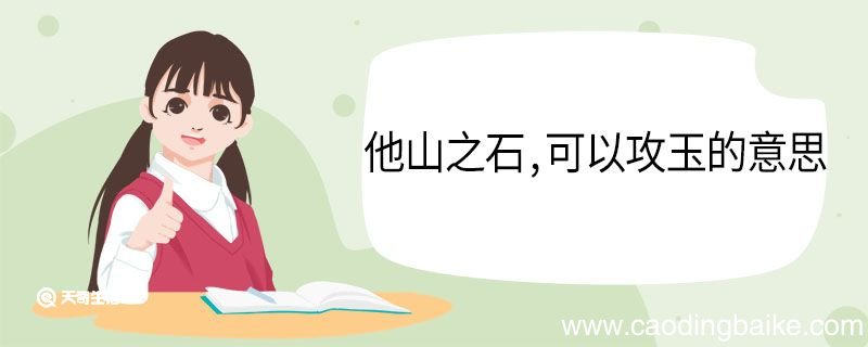 他山之石可以攻玉的意思 他山之石可以攻玉翻译