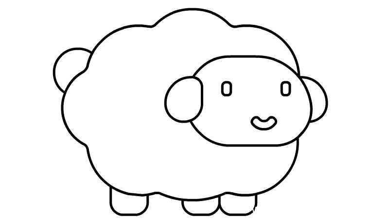 羊简笔画的画法羊简笔画怎么画