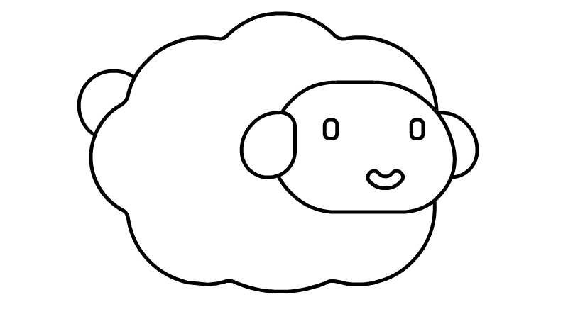 羊简笔画的画法羊简笔画怎么画
