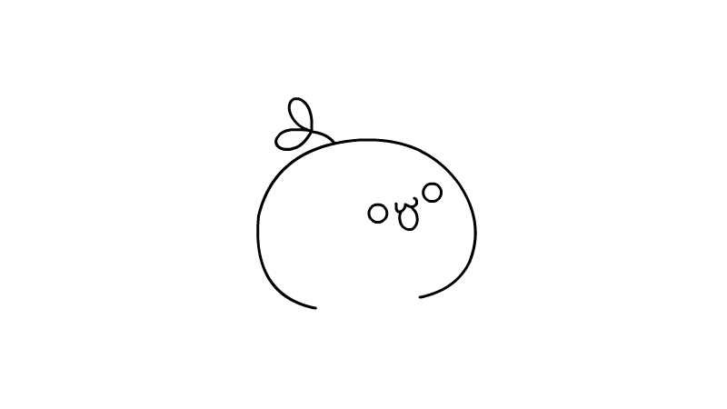 萌颜草团子简笔画萌颜草团子简笔画怎么画