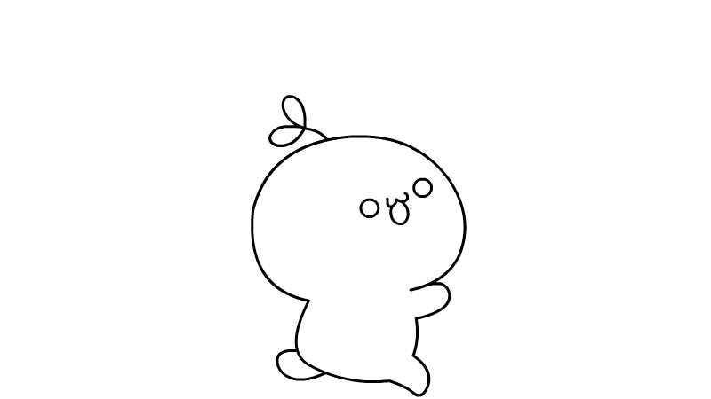 萌颜草团子简笔画萌颜草团子简笔画怎么画