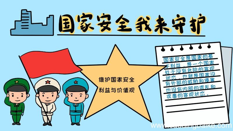 国家安全我来守护手抄报内容如何画