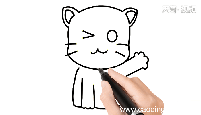 线猫动物画 线猫动物简笔画