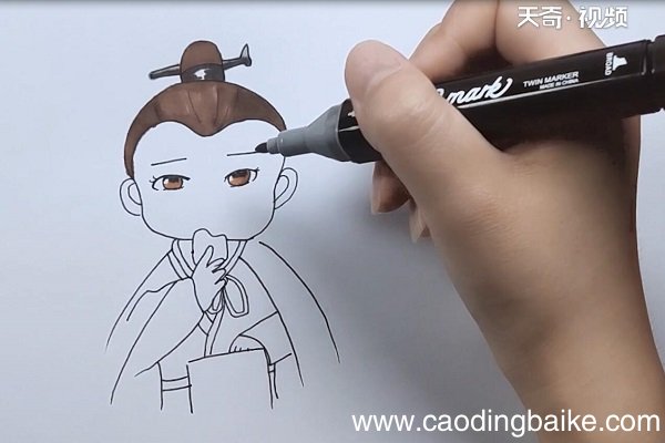 知否朱一龙简笔画