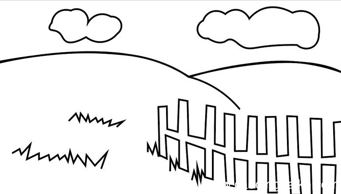 农场简笔画 农场简笔画怎么画