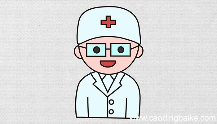 医生简笔画的画法医生简笔画的教程