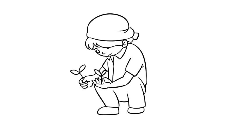 芒种的简笔画怎么画芒种的简笔画教程