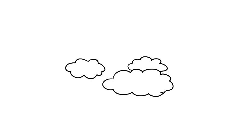 七彩下雨天简笔画怎么画怎么画七彩下雨天简笔画