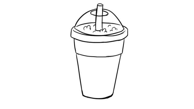 奶茶简笔画 奶茶怎么画好看