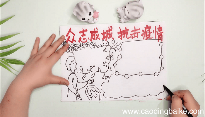 ?众志成城抗击疫情手抄报 ?众志成城抗击疫情画报