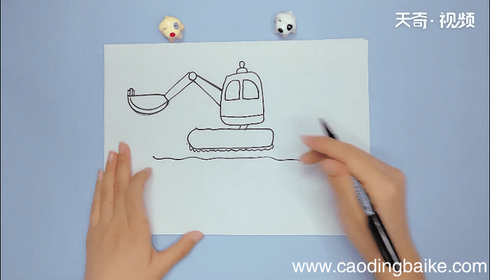 挖机的简笔画 挖机的简笔画画报