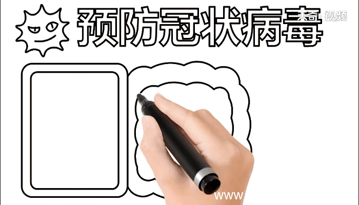 2020冠状病毒手抄报 2020冠状病毒画报