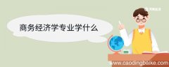 商务经济学专业学什么 商务经济学专业前景如何