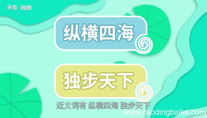 纵横天下的意思 纵横天下是什么意思