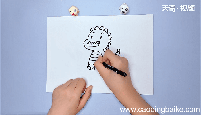 小恐龙的儿童简笔画 小恐龙的儿童简笔画画报