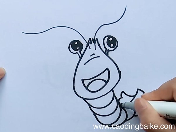 龙虾的简笔画龙虾简笔画