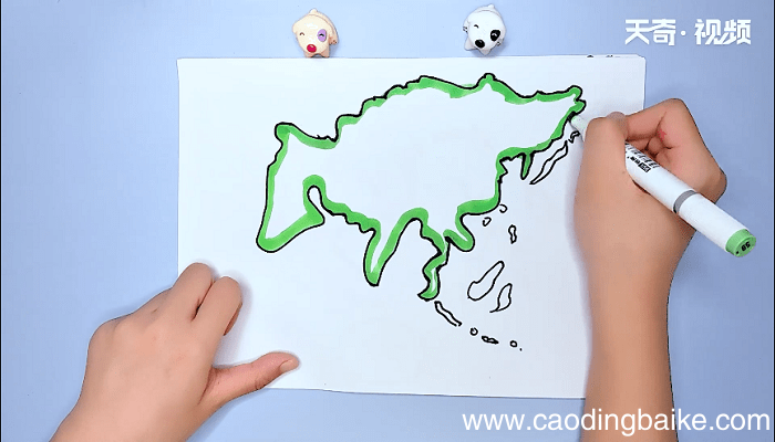 亚洲轮廓图简笔画 亚洲轮廓图简笔画怎么画