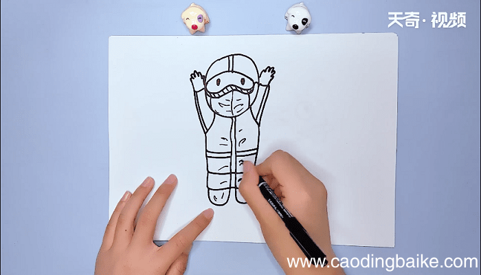 穿防护服的医生简笔画 穿防护服的医生简笔画怎么画