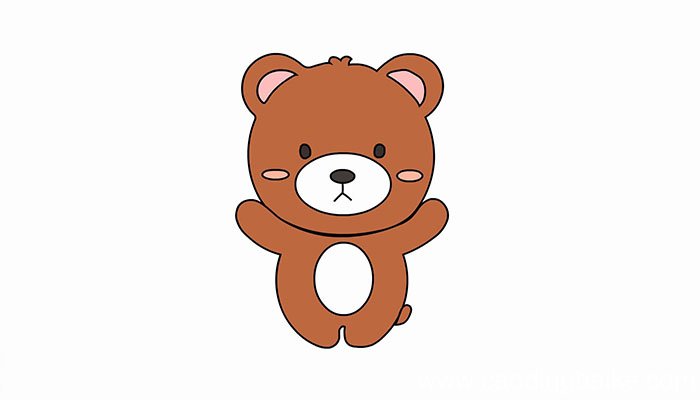 熊简笔画怎么画熊简笔画画法
