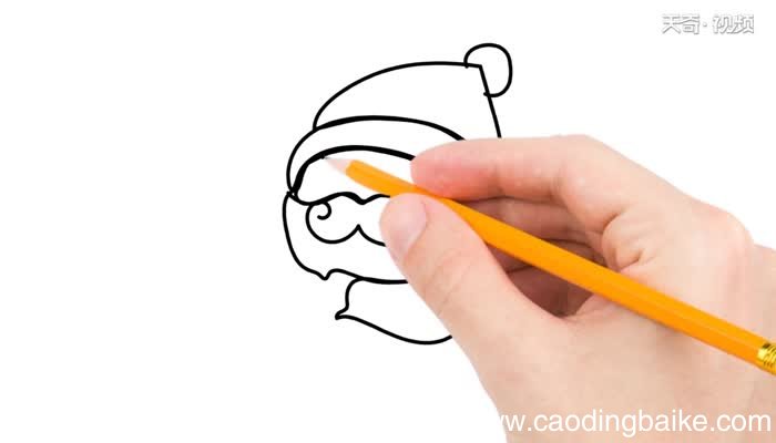 圣诞老人简笔画怎么画圣诞老人简笔画画法