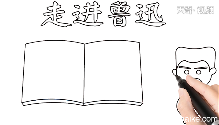 走进鲁迅手抄报 走进鲁迅画报