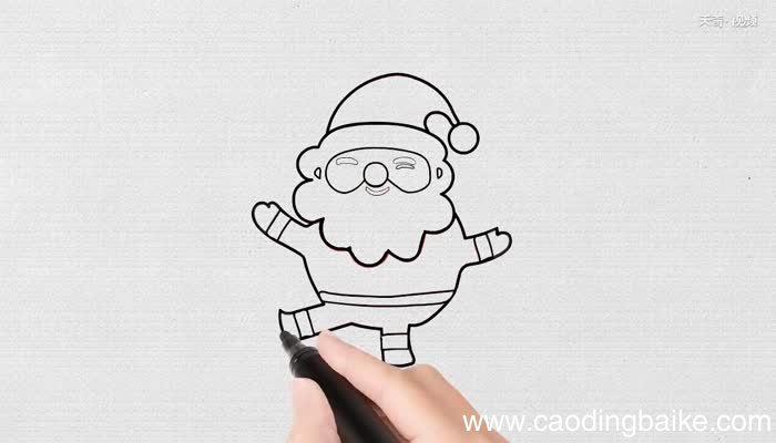 圣诞老人简笔画教程圣诞老人简笔画步骤
