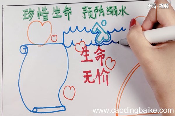 防溺水手抄报内容