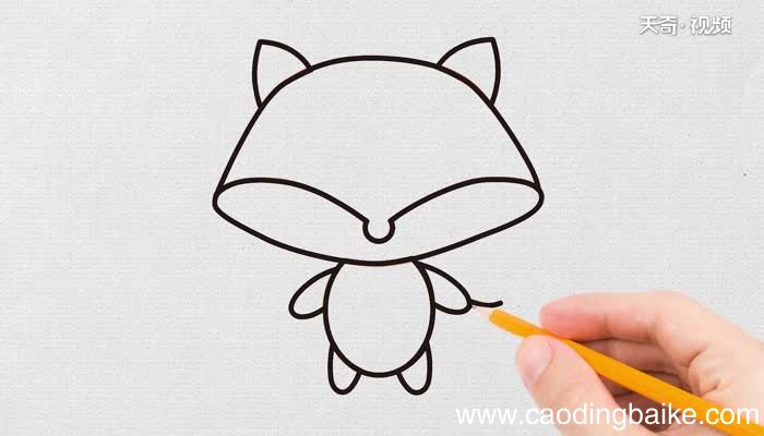 狐狸简笔画的画法狐狸简笔画怎么画