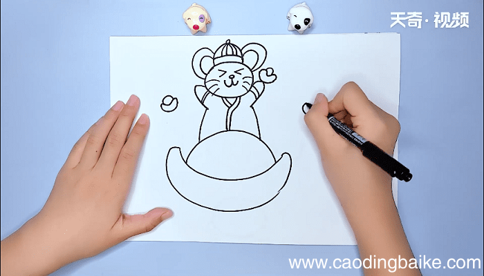 年画上的小老鼠的简笔画 年画上的小老鼠的简笔画怎么画